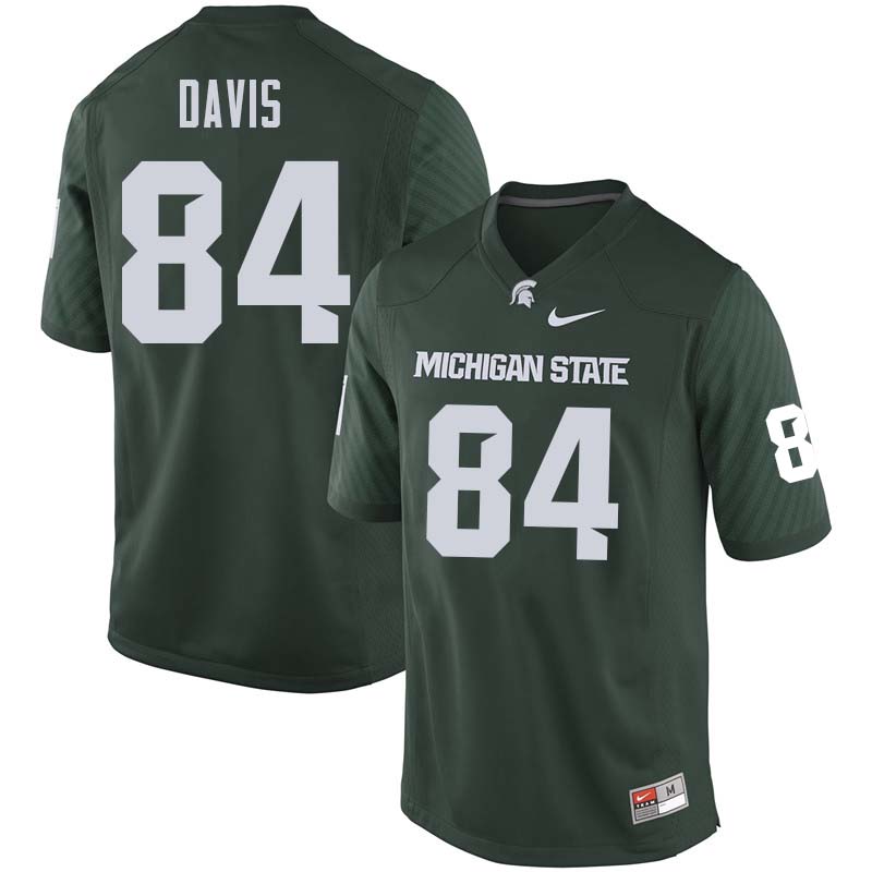 Men #84 Noah Davis Michigan State College Football Jerseys Sale-Green